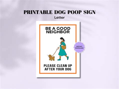 Printable Cute Pictures Of Please Clean Up Your Dogs Poop