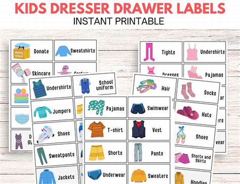 Printable Drawer Labels