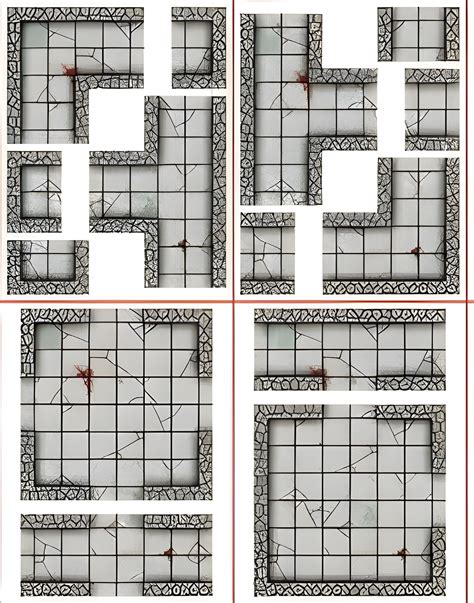 Printable Dungeon And Dragon Maps To Scale Letter Size Paper