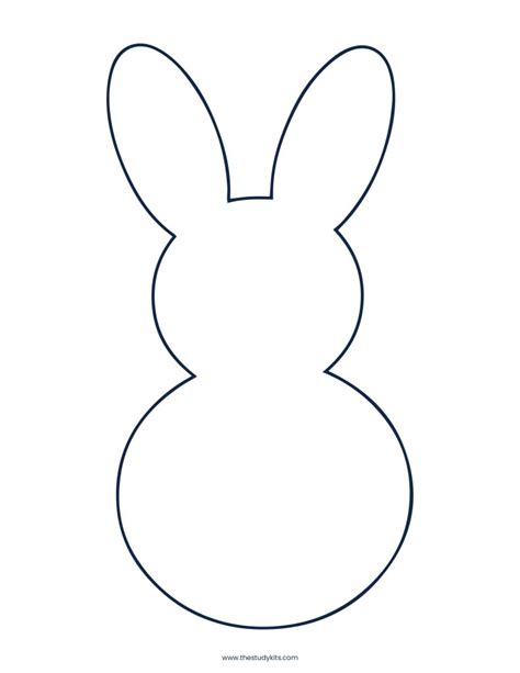 Printable Easter Bunny Template