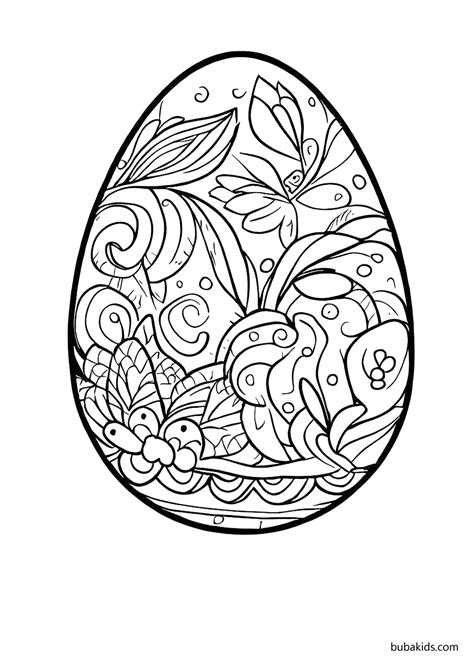 Printable Easter Egg Coloring Pages For Adults