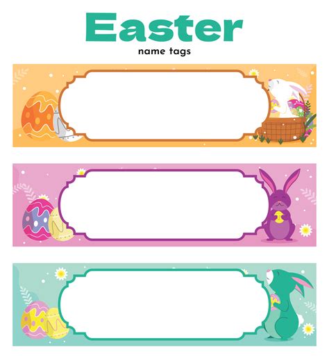 Printable Easter Name Tags