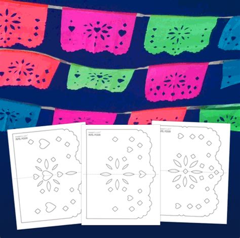 Printable Easy Printable Papel Picado Template