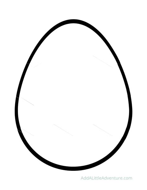 Printable Egg Outline