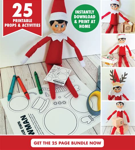 Printable Elf On The Shelf Ideas