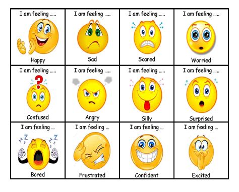 Printable Emotion Visual