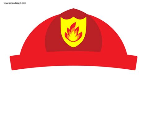Printable Fireman Hat Template