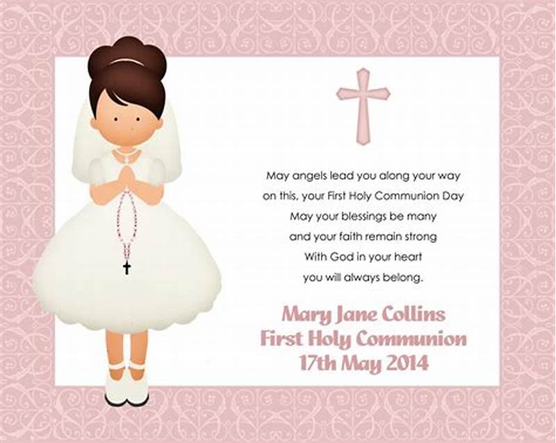 Printable First Holy Communion Invitations
