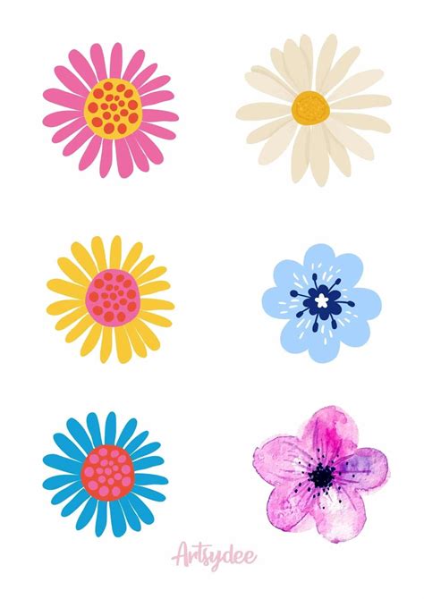 Printable Flower Designs