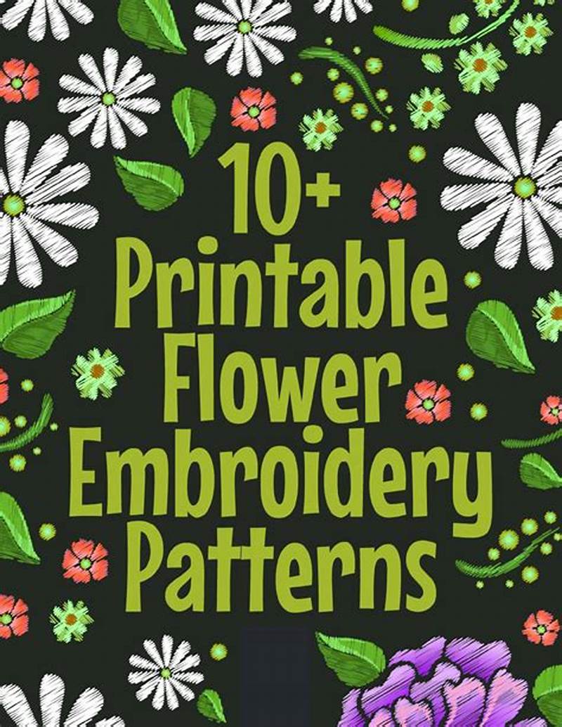 Printable Flower Embroidery Patterns For Beginners