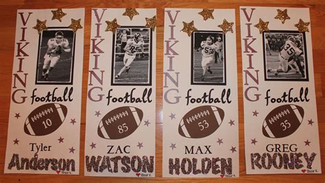 Printable Football Locker Signs
