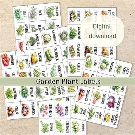 Printable Garden Tags