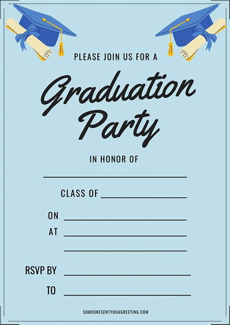 Printable Graduation Party Invitations