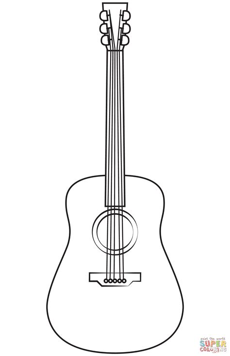 Printable Guitar Pictures To Color