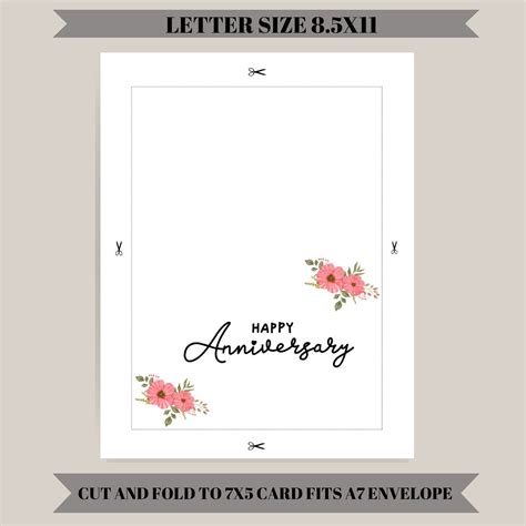 Printable Happy Anniversary Card
