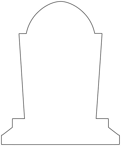 Printable Headstone Template