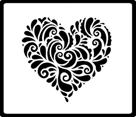 Printable Heart Tattoo Stencil