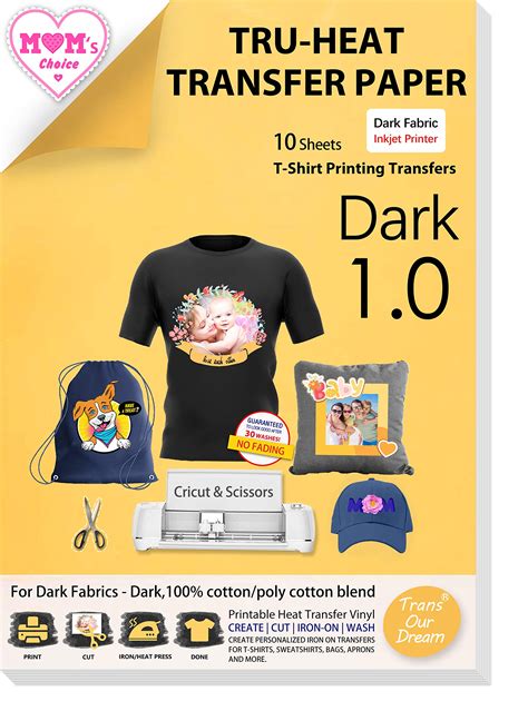 Printable Heat Transfer For Dark Fabrics