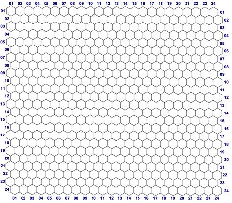 Printable Hex Map