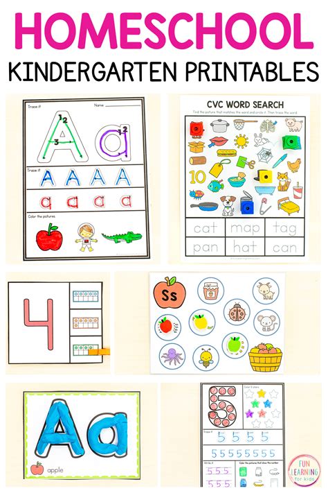 Printable Homeschool Worksheets