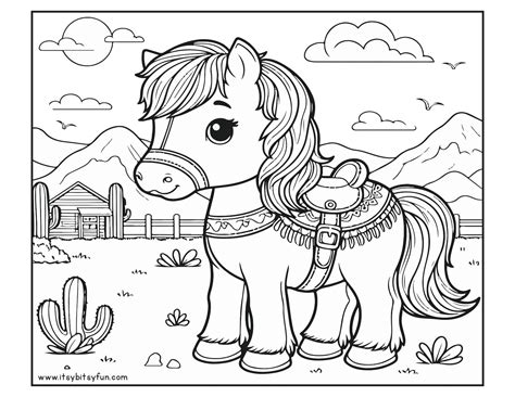 Printable Horse Coloring Sheets