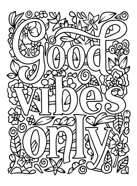 Printable Inspiring Coloring Pages