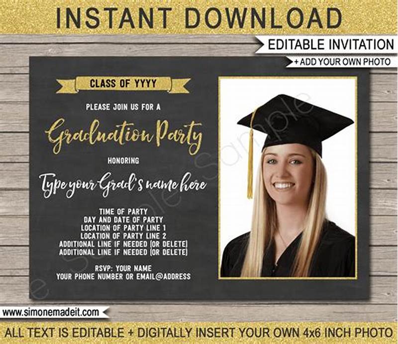 Printable Invitations Free Graduation
