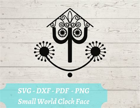 Printable It's A Small World Clock Face