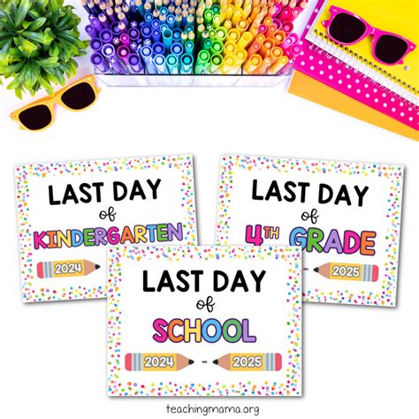 Printable Last Day Of School Sign