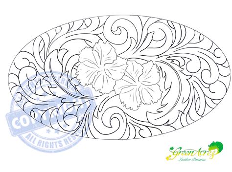 Printable Leather Floral Patterns