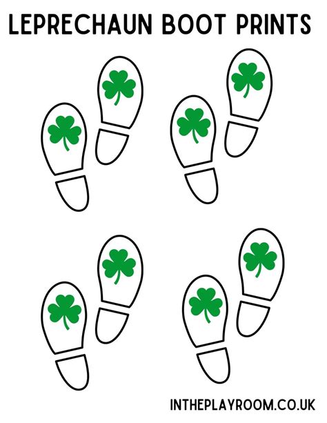 Printable Leprechaun Footprints