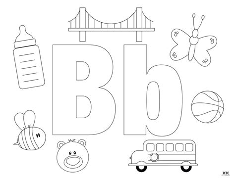 Printable Letter B Coloring Pages