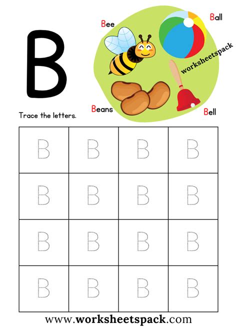 Printable Letter B Worksheets