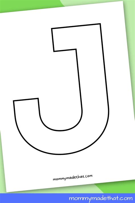 Printable Letter J