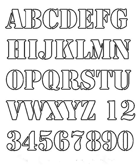 Printable Letter Stencils Free