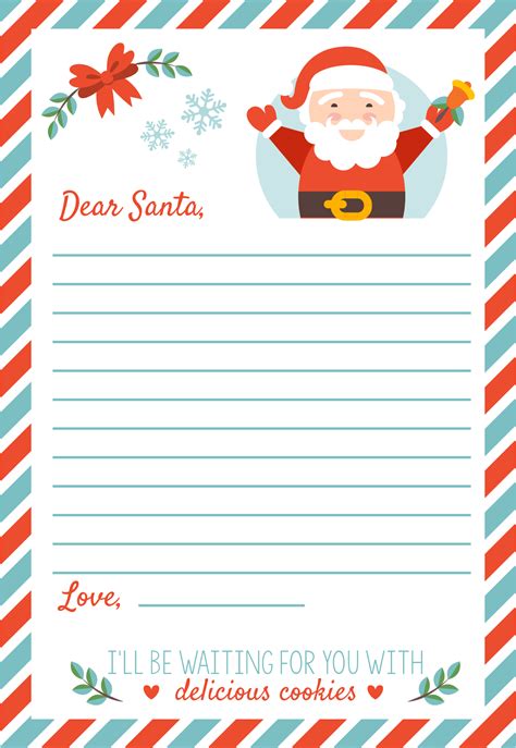 Printable Letter To Santa Paper