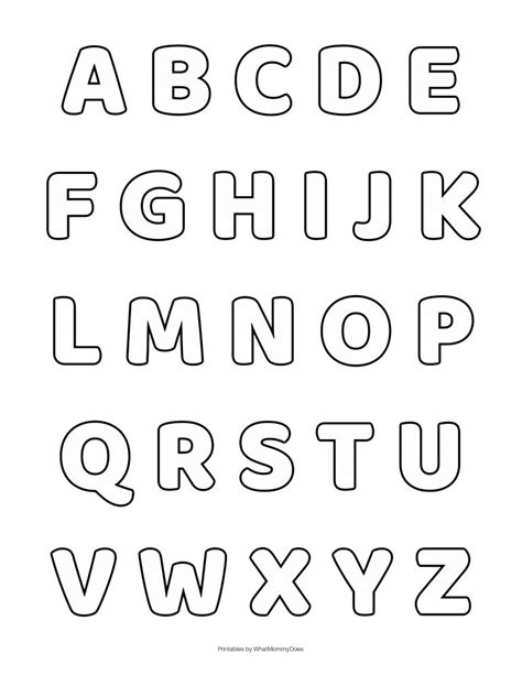Printable Letters Of The Alphabet Free