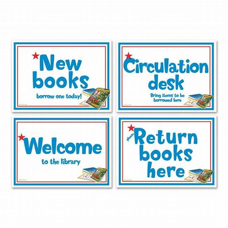 Printable Library Signage