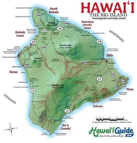 Printable Map Of Big Island Hawaii