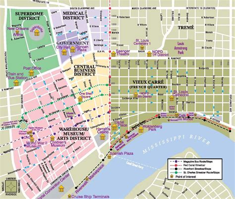 Printable Map Of New Orleans