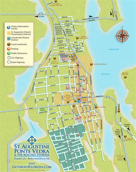 Printable Map Of St Augustine Fl
