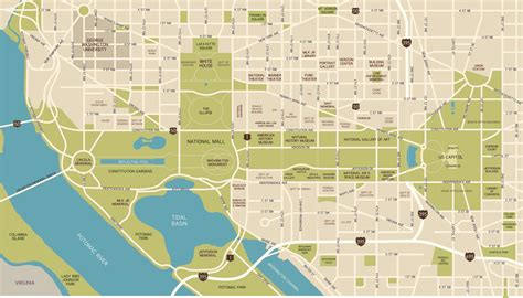 Printable Map Of The National Mall
