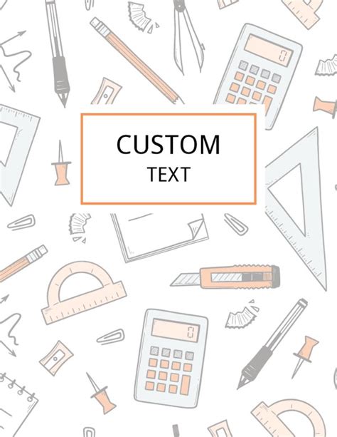 Printable Math Binder Cover