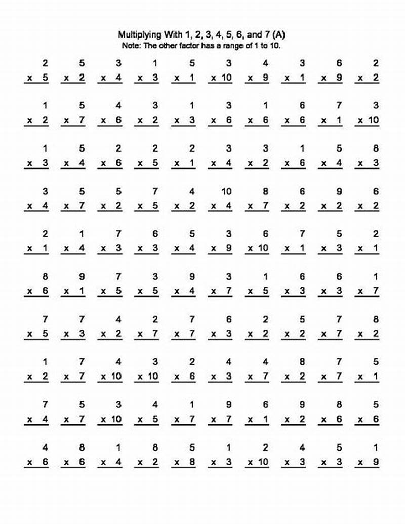 Printable Math Papers For 3rd Graders