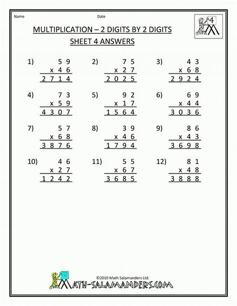 Printable Math Sheets For 8th Graders