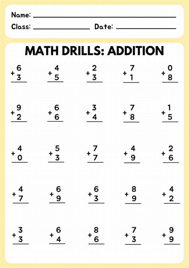 Printable Math Worksheets