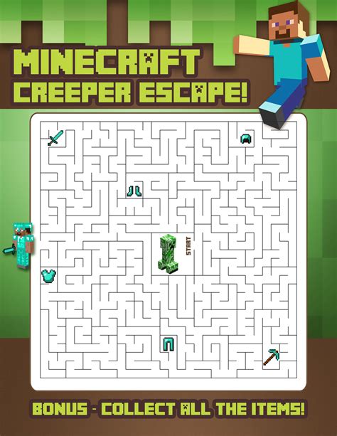 Printable Minecraft Worksheets