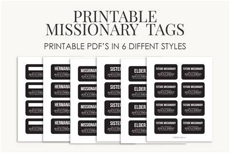 Printable Mormon Missionary Name Tag
