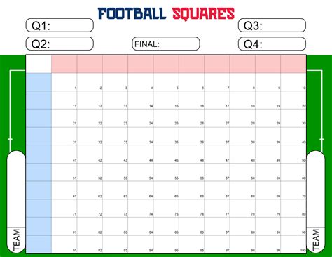 Printable Nfl Squares