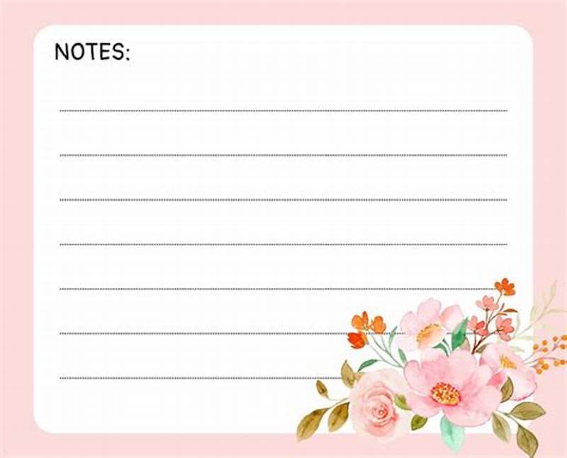 Printable Note Cards